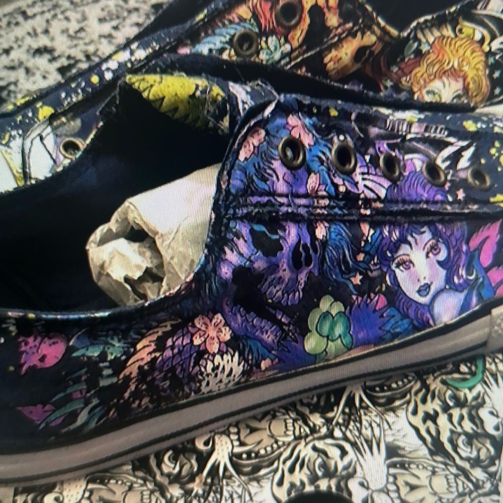 Limited Edition Men’s Ed Hardy Laceless slip on sneakers